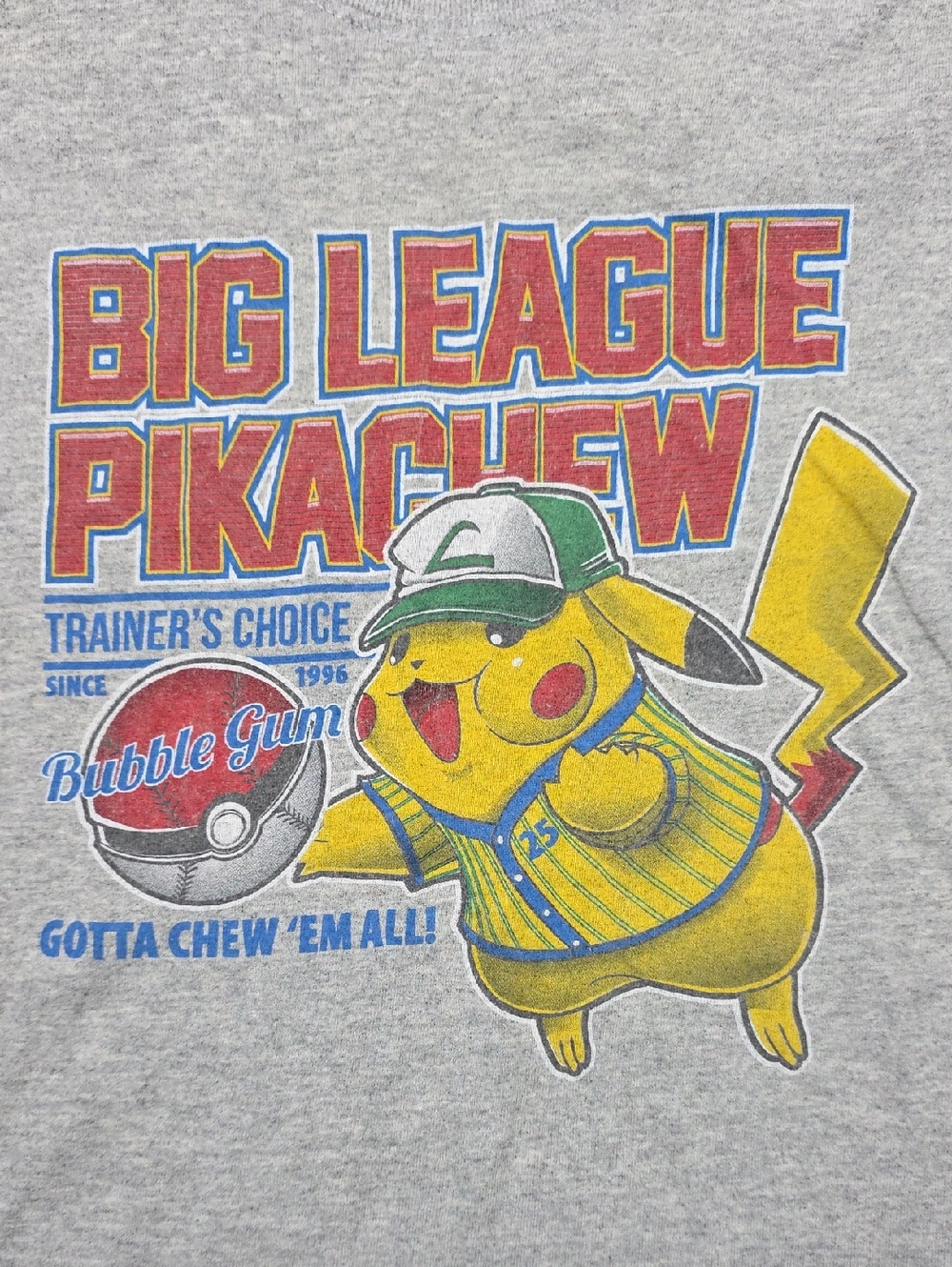 Pokemon x Geek Fuel Exclusive Big League Pikachew Graphic Tee Shirt Sz Sm (2016)